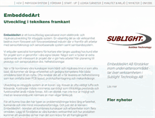 Tablet Screenshot of embeddedart.se